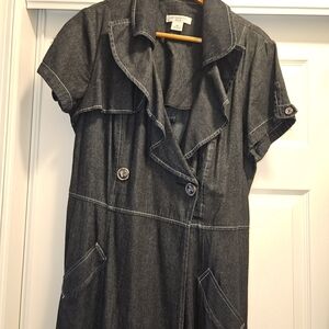 Stylish Black Denim Dress